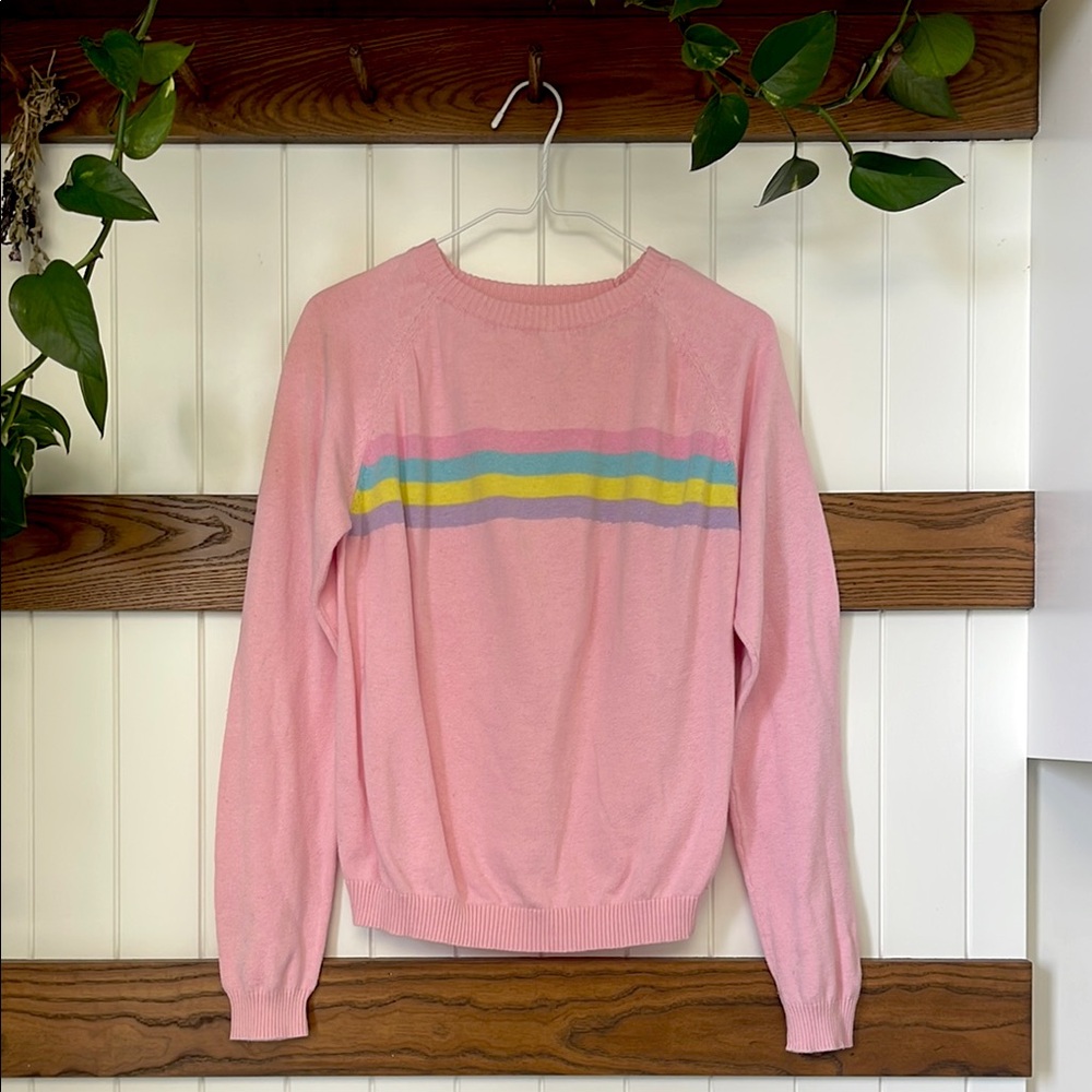 Kokopie Pink Striped Sweater